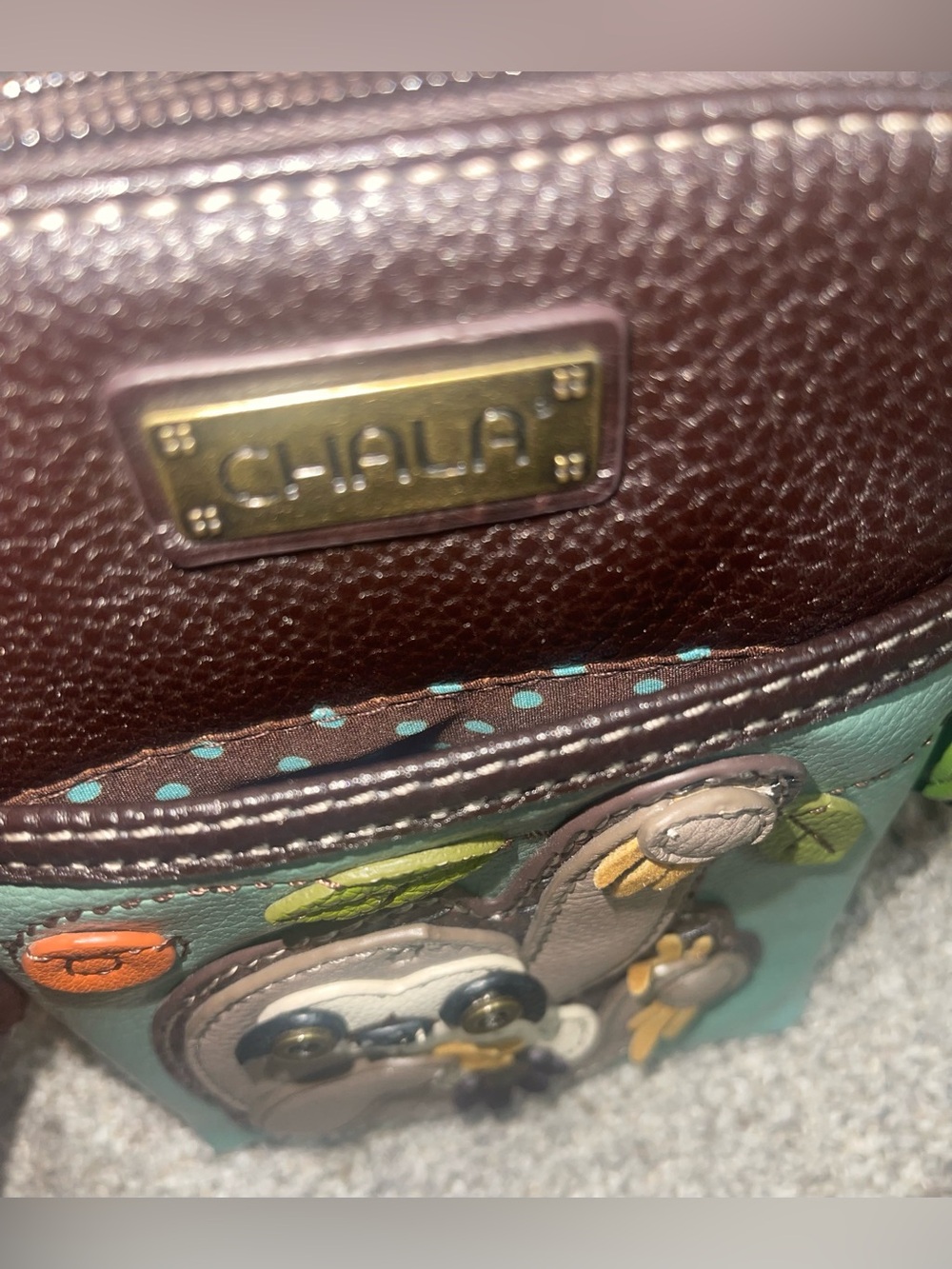 Chala crossbody sloth blue brown - Picture 8 of 8